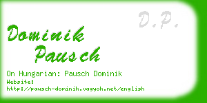 dominik pausch business card